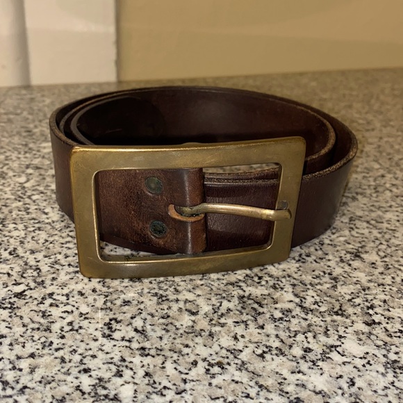 H&M Accessories Hm Brown Leather Belt 33 Long 5 Wide 225 Wide